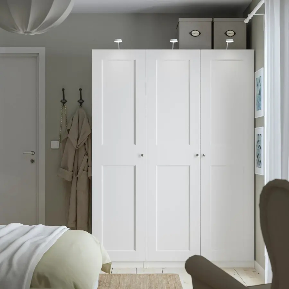 Гардероб - IKEA PAX/GRIMO/ПАКС/ГРИМО ИКЕА, 150x60x201 см, белый