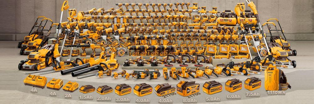 Цепная аккумуляторная мини пила 20В 1хАКБ 2Ач и ЗУ SUPER INGCO CGSLI20581