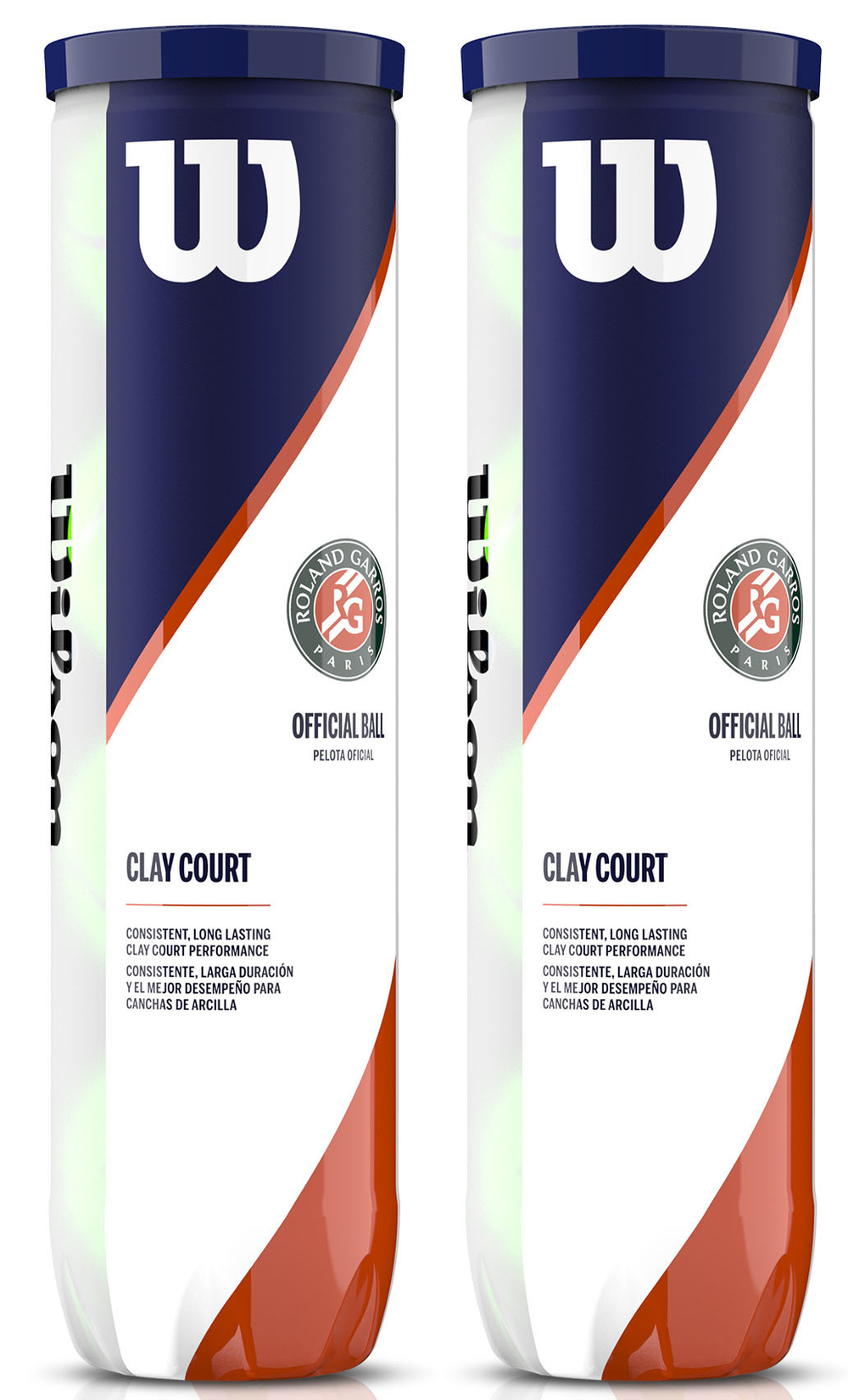Теннисные мячи Wilson Roland Garros Clay 2 x 4B