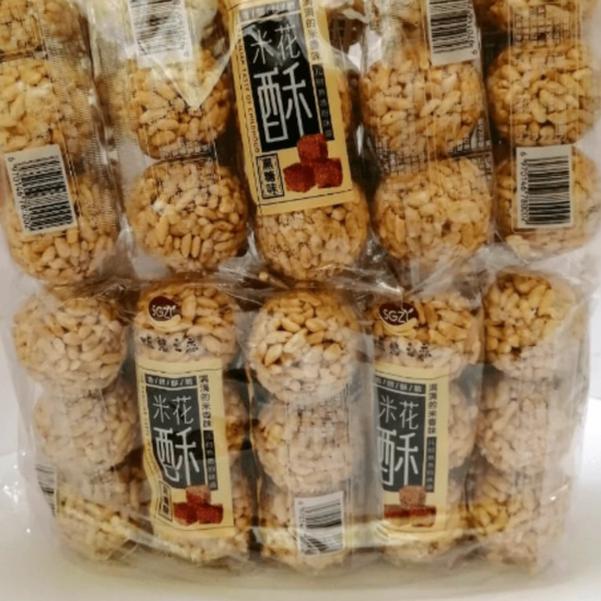 Воздушный рис Shuoguozhilian с добавлением коричневого сахара, 28гр (Китай)