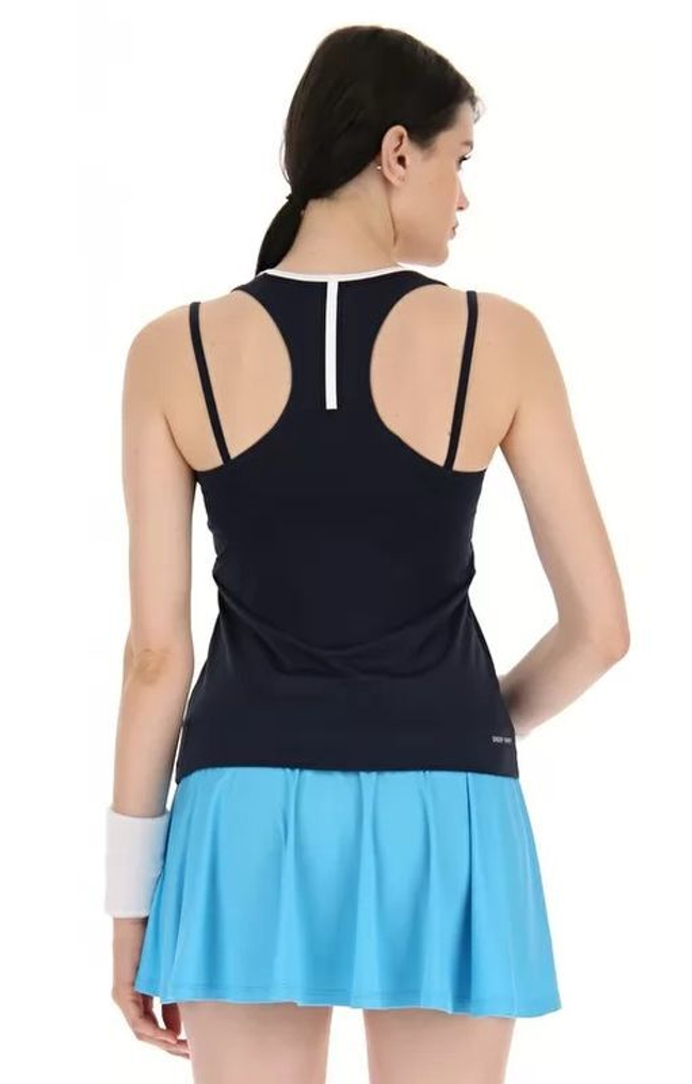 Женский топ теннисный Lotto Top W IV Tank 2 - blue atoll/navy blue