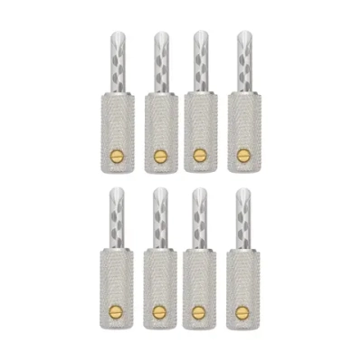 Wireworld Set of 8 Uni-Term Silver Bananas w/Sockets, коннектор "банан", посереб., 8шт. (BANSUTM08)