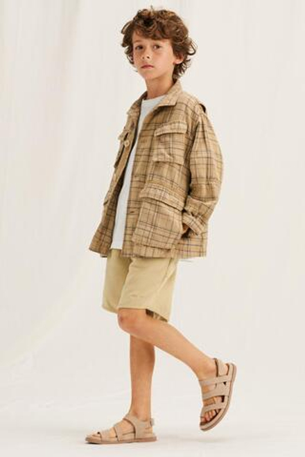 ZARA ШОРТЫ-БЕРМУДЫ, БЕЖЕВЫЙ