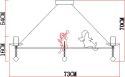 Подвесная люстра Arte Lamp AMUR