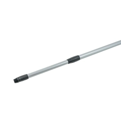 Рукоятка (ручка) для инвентаря Vileda Professional 80-140 см алюминий d24 мм серая (телескопическая, с еврорезьбой)