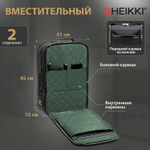 Рюкзак-сумка HEIKKI PRIORITY (ХЕЙКИ) с отделением для ноутбука, 2 отделения, черный.