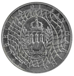 500 лир Чемпионат мира по футболу 1990 года. Сан-Марино. 1990 год Серебро. UNC.