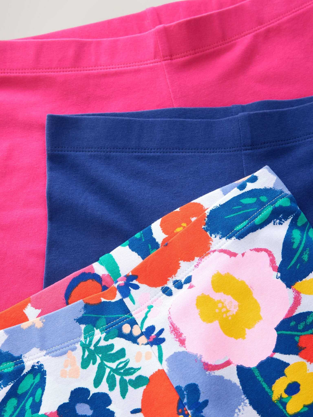 Шорты-велосипедки для девочки Next AH9-742, 3 шт., Синий, Розовый