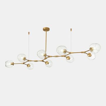 SLE154823-09 Светильник подвесной Золотистый/Прозрачный E27 9*40W RAMETTO