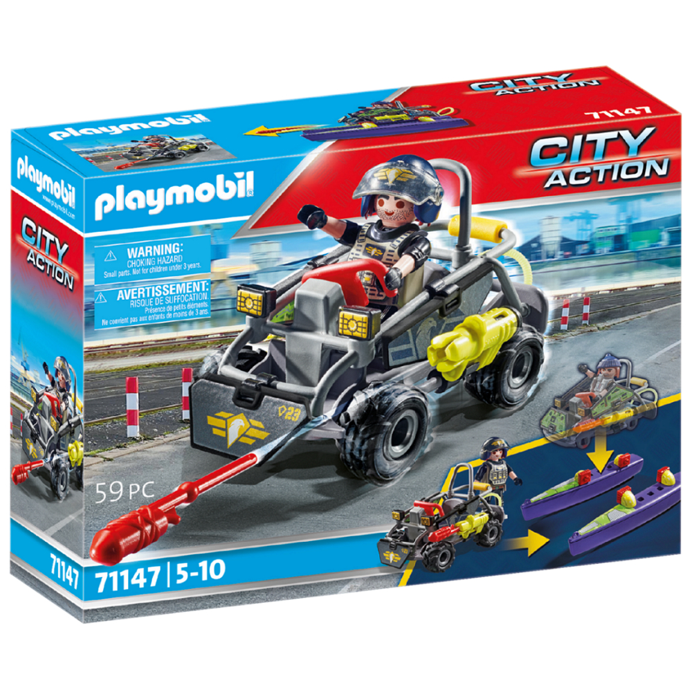 Playmobil - City Action Внедорожный квадроцикл спецподразделения 71147 / артикул   71147  / GTIN 4008789711472