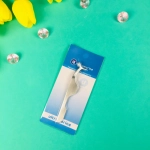 Пинцет для накладных ресниц на блистере Ультрамарин «Beautiful look», цвет металл, 11см