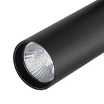 Светильник для однофазной трековой системы 1x50Вт GU10, металл, чёрный матовый