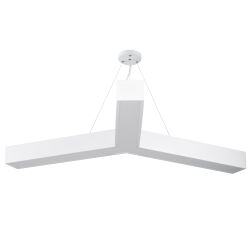 Светильник LED ЭРА Geometria SPO-144-W-40K-066 Igrek 66Вт 4000К 5000Лм IP40 1200*1200*80 белый подвесной | Декоративные светильники Geometria