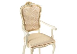 Кресло Руджеро слоновая кость с золотой патиной / бежевый
