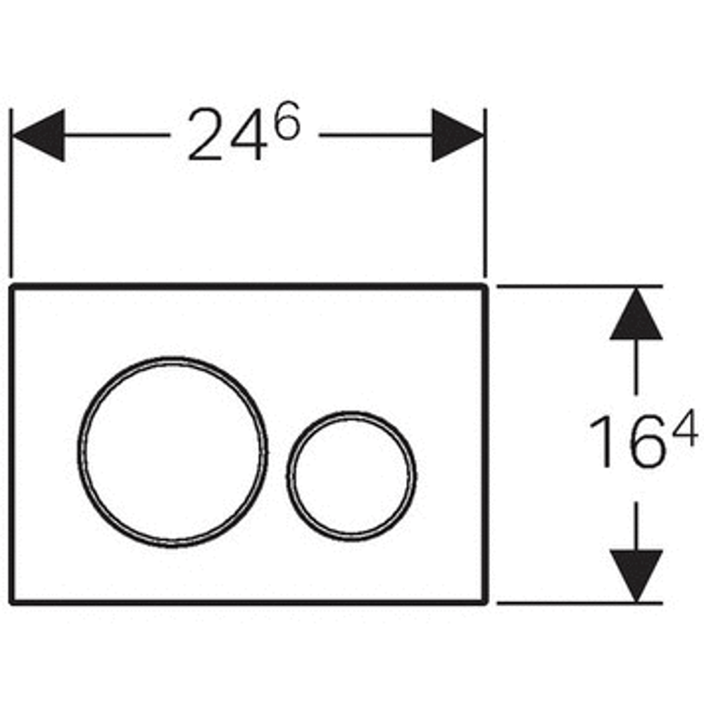 Панель смыва Geberit Sigma 20 115.882.SN.1