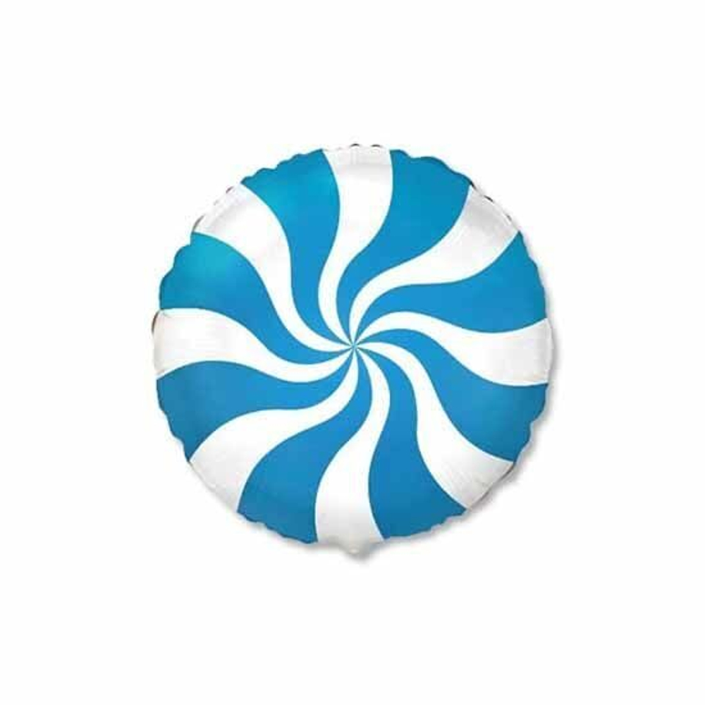 Шар круг "Конфета голубая" 45 см