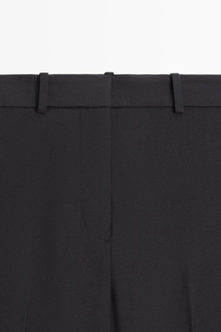 Massimo Dutti Свободные брюки прямого кроя, темно-синий