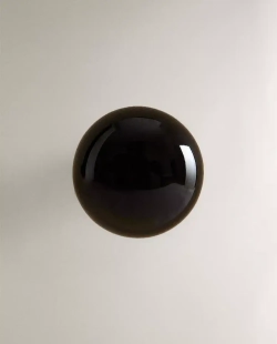 ZARA HOME БЛЕСТЯЩАЯ МЕБЕЛЬНАЯ РУЧКА ИЗ КЕРАМИКИ (НАБОР ИЗ 2 ШТ.), ЧЕРНЫЙ