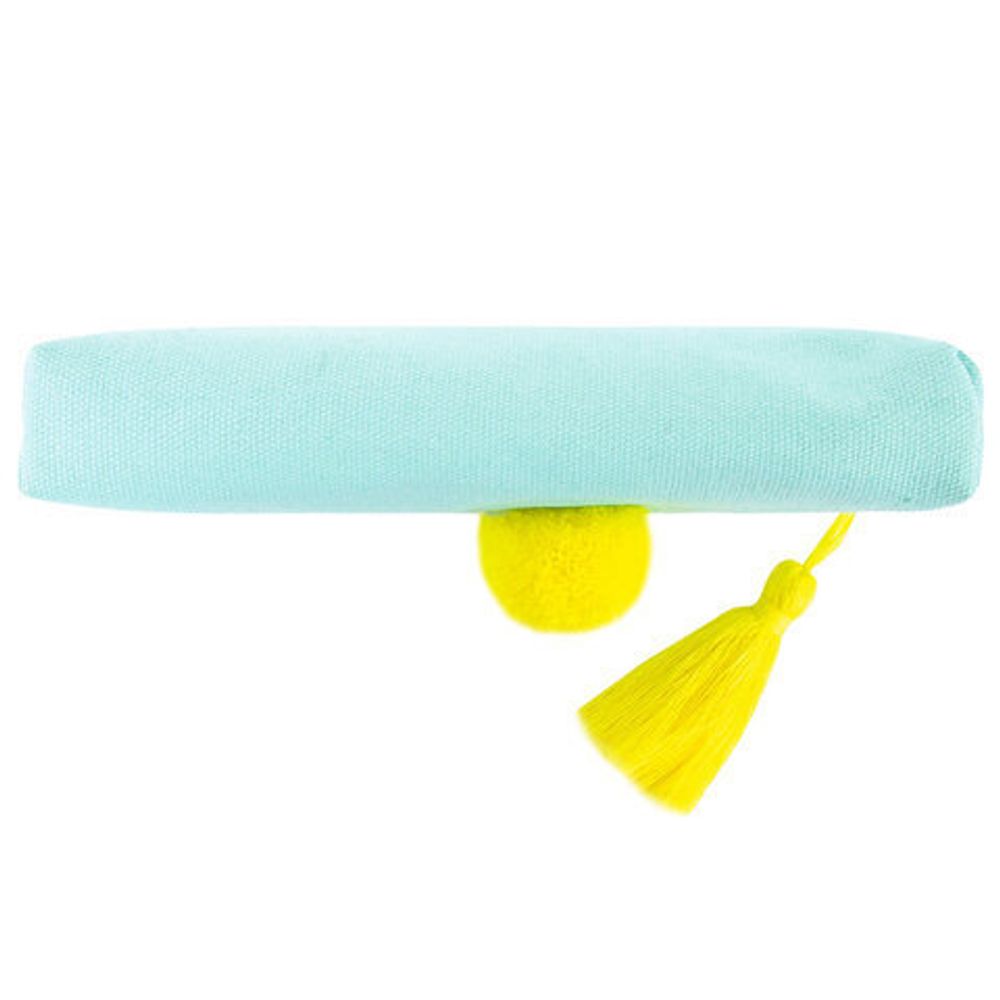 Пенал-косметичка BRAUBERG, канвас с объемной аппликацией, "Ananas", 20х3х9 см, 229002