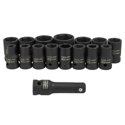 Набор головок ударных 16пр. 1/2''6pt Forsland Forsland-4179-5MPB