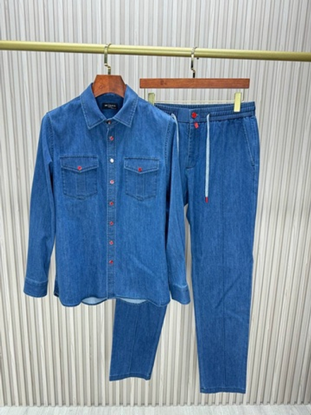 Джинсовый костюм Kiton