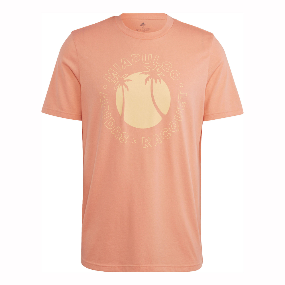 Мужское теннисное поло adidas RM Sun T-Shirt Men - Apricot, Yellow