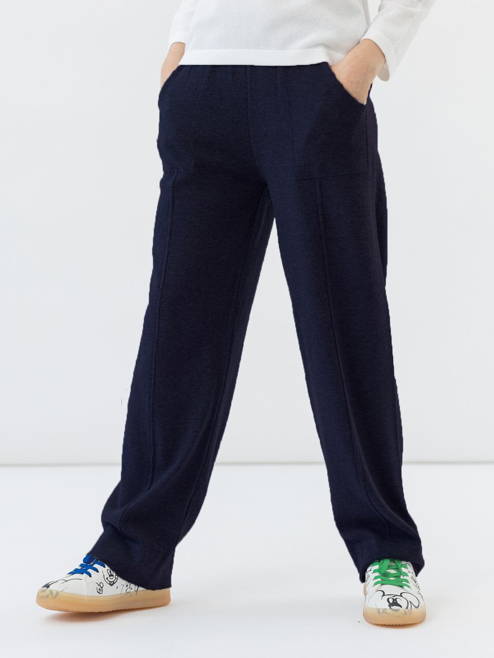 Брюки темно-синие для девочки арт. АТ691