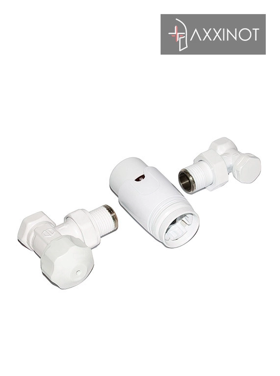 Угловой набор подключения 1/2 Axxinot с термоголовкой Delta