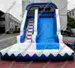 Надувная горка "Синяя тучка" размер 9*4*6 м