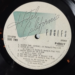 Винтажная виниловая пластинка LP Eagles Hotel California (Japan 1981) (Green Obi) Victim Of Love
