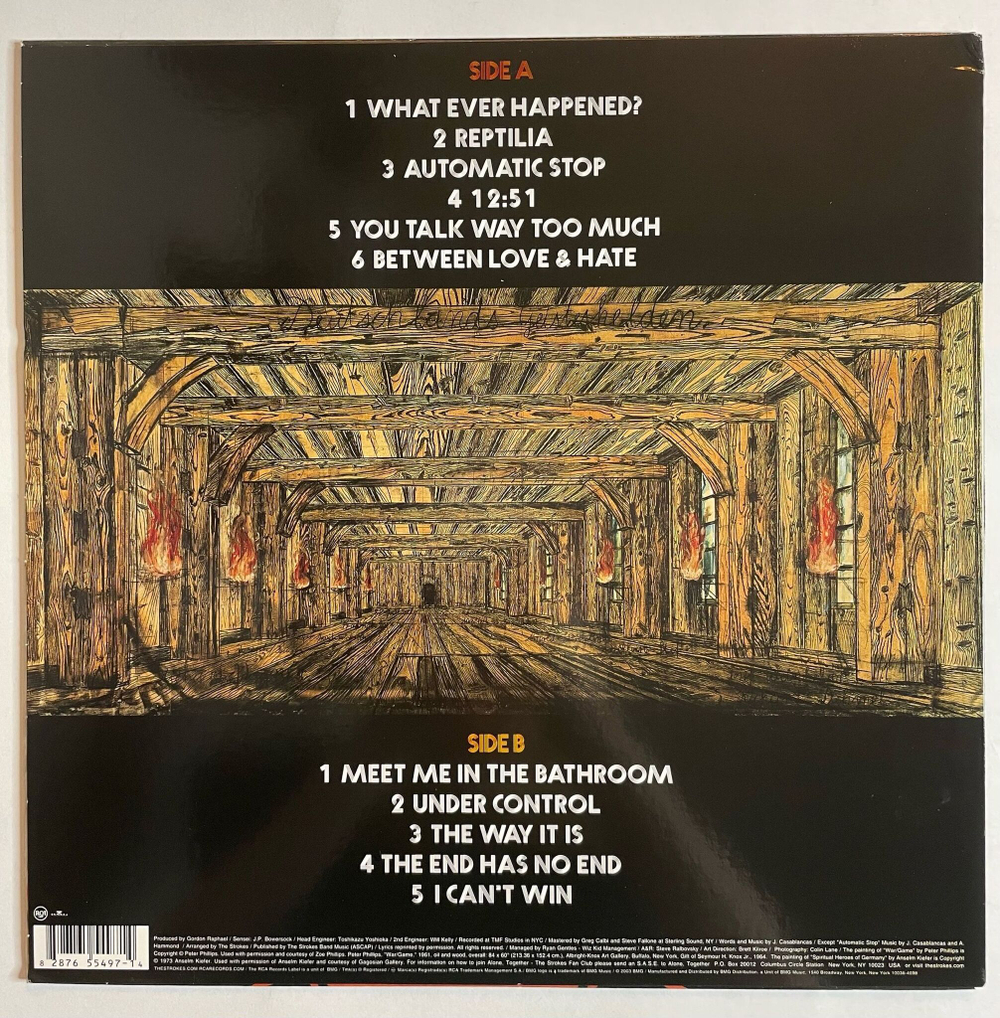 Винтажная виниловая пластинка LP The Strokes Room On Fire (USA 2003)