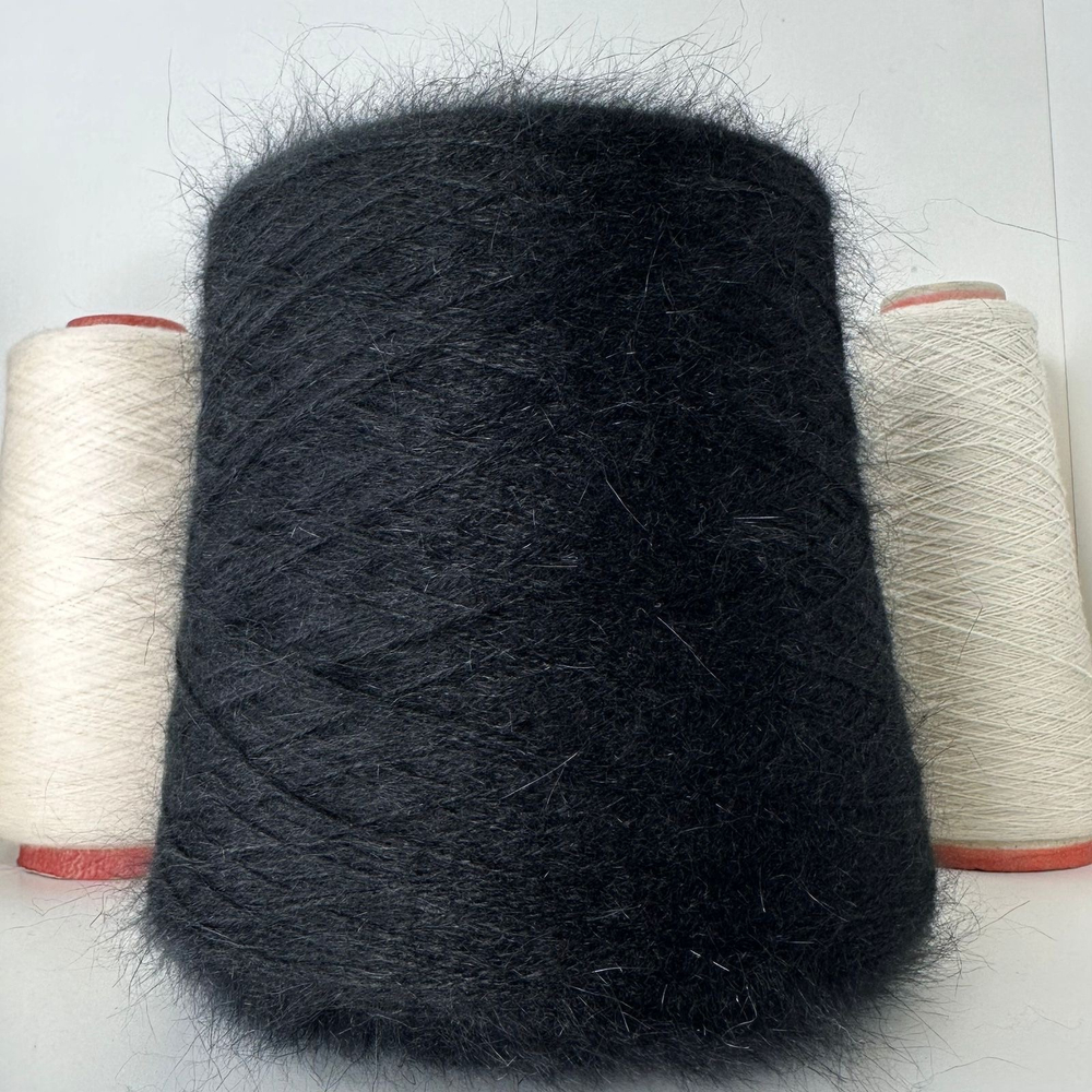 ANGORA 80 - Biagioli Modesto; 80% ангора, 20% п/а; 850м/100гр, (2/17000); col. 300346, цвет: черный; S702;
