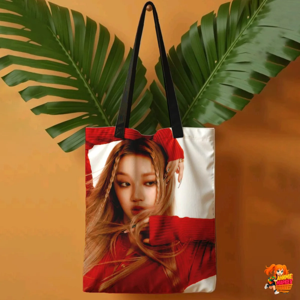 Сумка шоппер с принтом (G)I-DLE