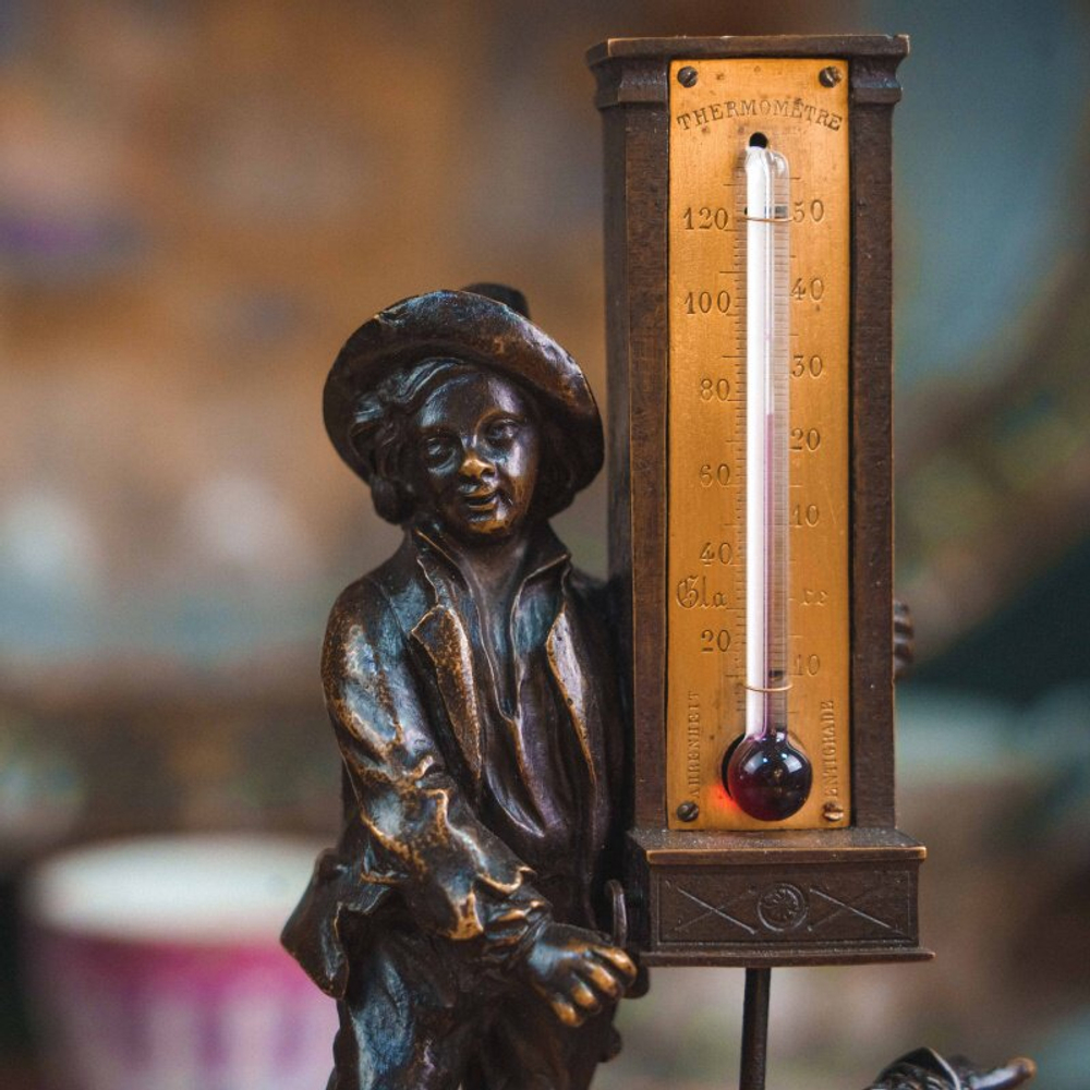 Жанровая композиция с термометром «Мальчик с шарманкой»