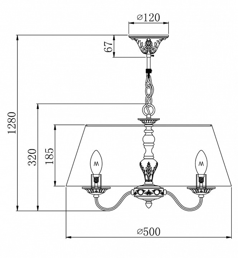 Люстра подвесная Maytoni Bouquet ARM023-PL-03-S