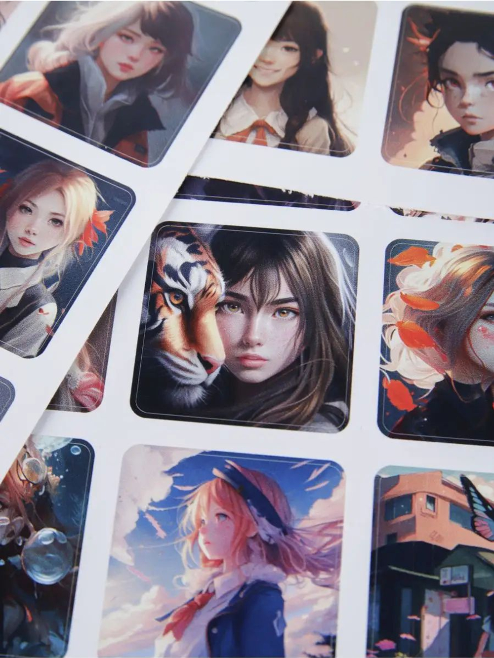 Наклейки аниме стикеры набор на телефон