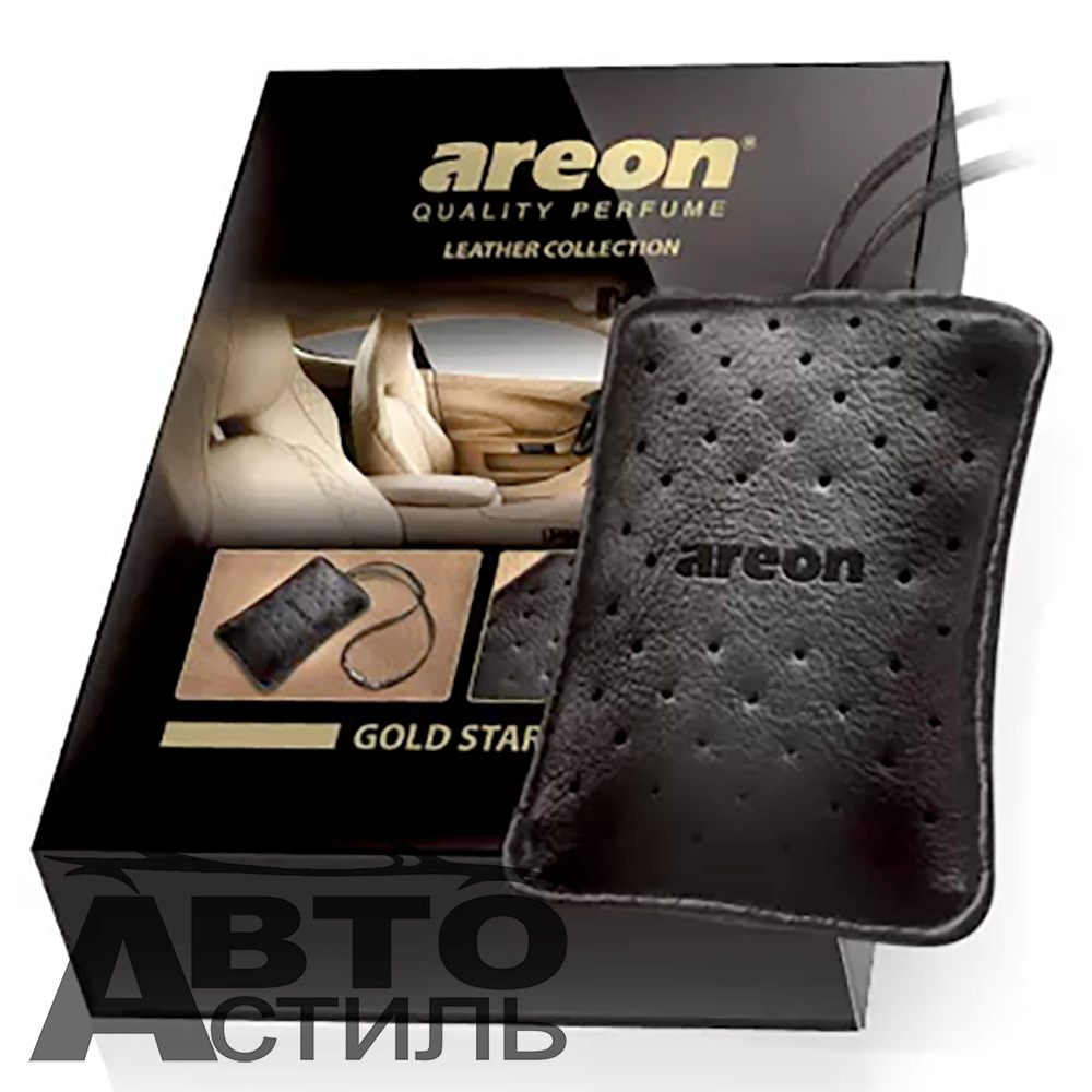 Ароматизатор мешочек  AREON Leather collection  GOLD STAR