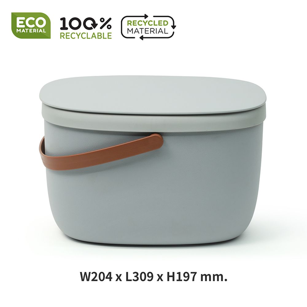 Контейнер для пищевых отходов Foody, 7 л, серый