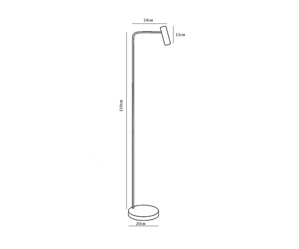 Kink Light 08070-F,19 Торшер Алери черный
