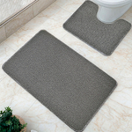 Коврик 50*80/50*50см Люксор Люкс Принт с вырезом, серый (в ассортименте)