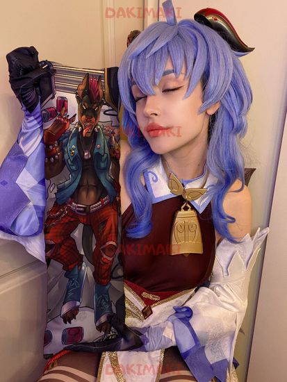 Мини дакимакура фурри Доберман панк арт. M1206, 60х20 см