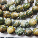 Риолит, бусина шар, 10.5мм, красочный, природный цвет