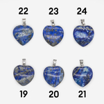 Подвеска-сердечко из натурального лазурита, 20*20мм