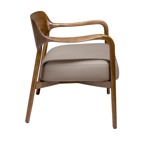 Кресло LC17088 /5082 из экокожи с каркасом из ясеня Испания