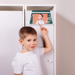 Кармашки для детского сада на липучке. Экскаватор