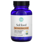 Ora, Sol Food, высокоэффективные витамины D3 и K2, 30 жевательных таблеток