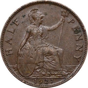 1/2 пенни 1927 Великобритания