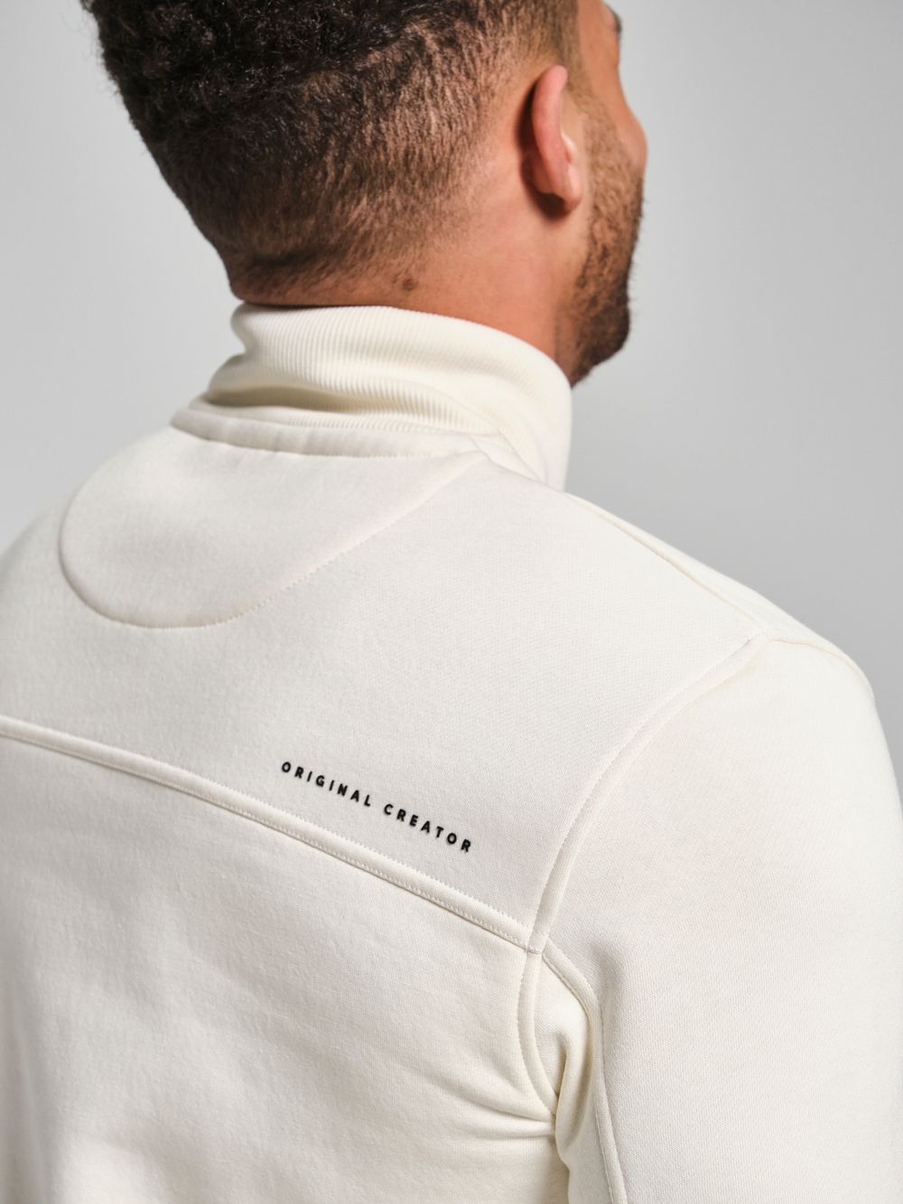 Свитшот с короткой молнией ORIGINAL CREATOR HALF ZIP, Молочный