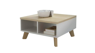 Журнальный столик Мелания 60 Белый 101/ Клен 375 60*60*35 см, Белый 101/Клен 375   Фиеста
