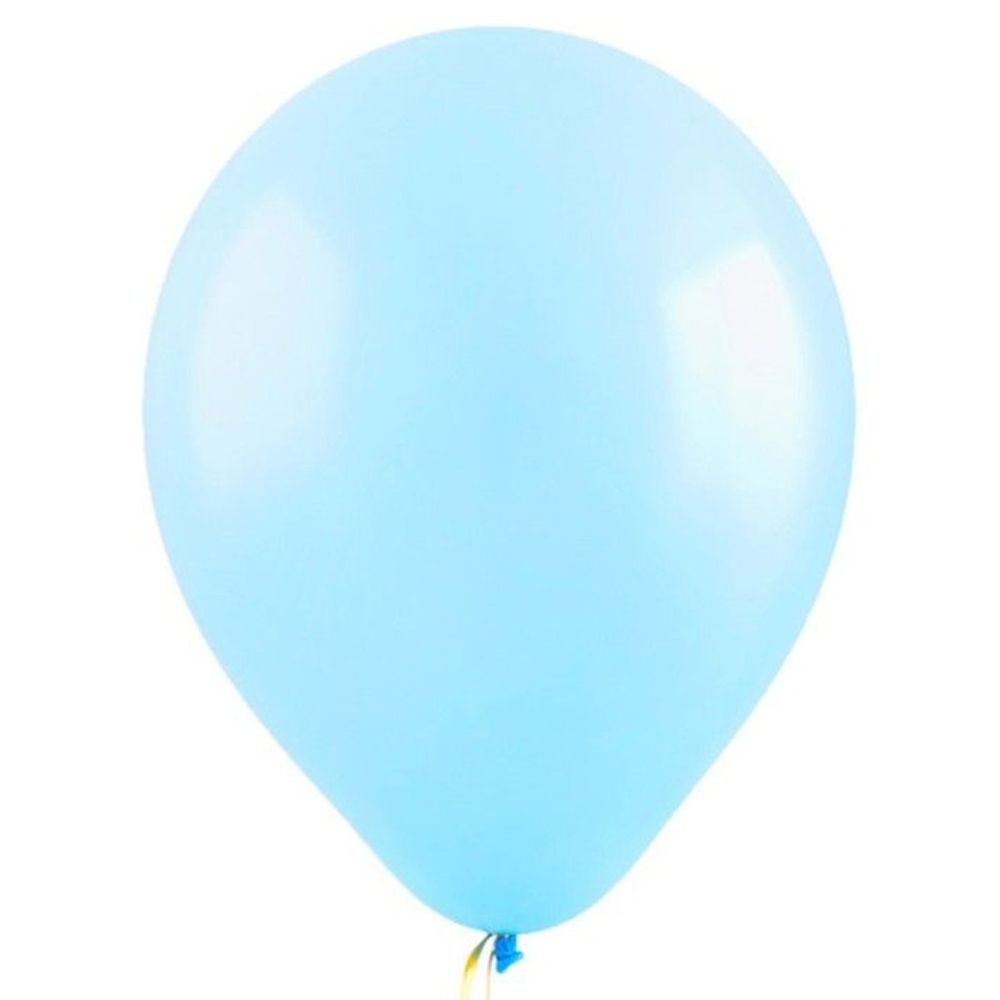 Воздушные шары Веселуха, пастель светло-голубой, 100 шт. размер 12&quot; #8122328